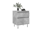 Concrete grey bedside table 40x35x50 cm engineered wood 29656QKSB