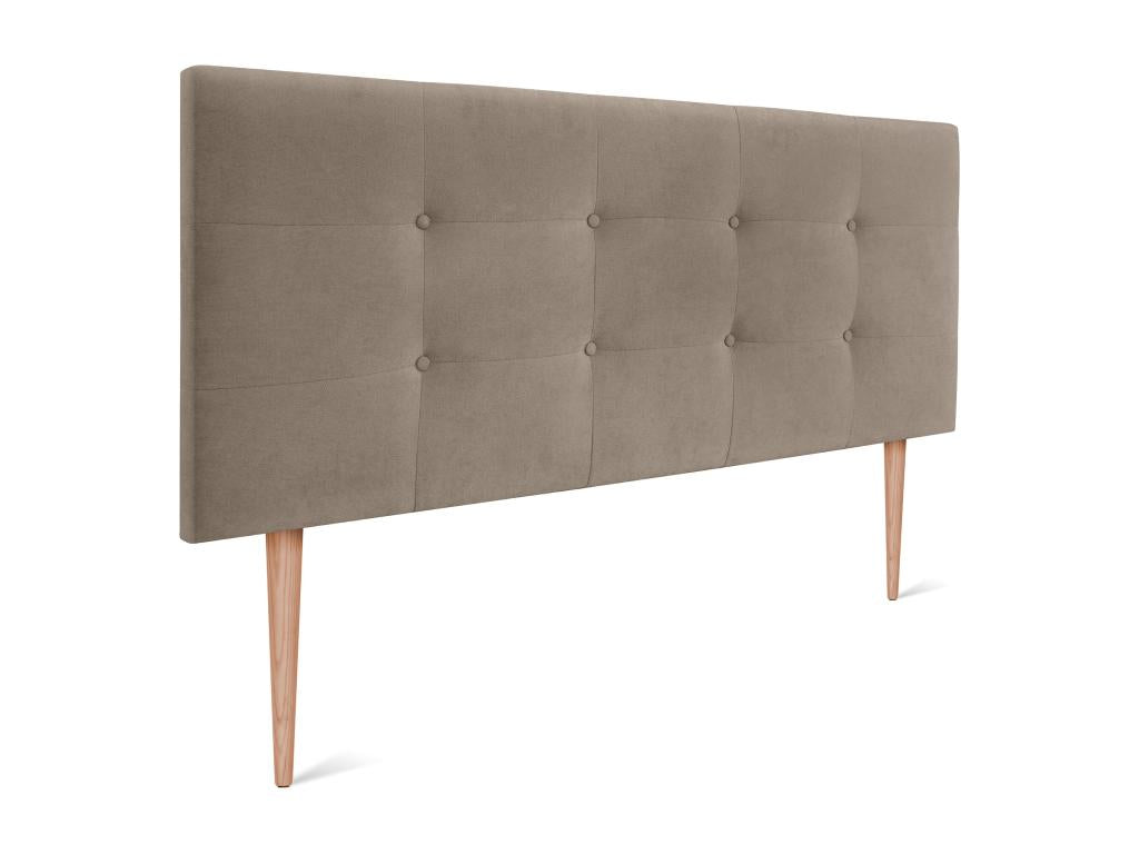 Homelumiere Upholstered Fabric Headboard 135x115cm with Legs for 120/135cm Beds - Earth