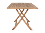 Bohometop - Rectangular Garden Table 120cm Natural Teak 29307KFVV