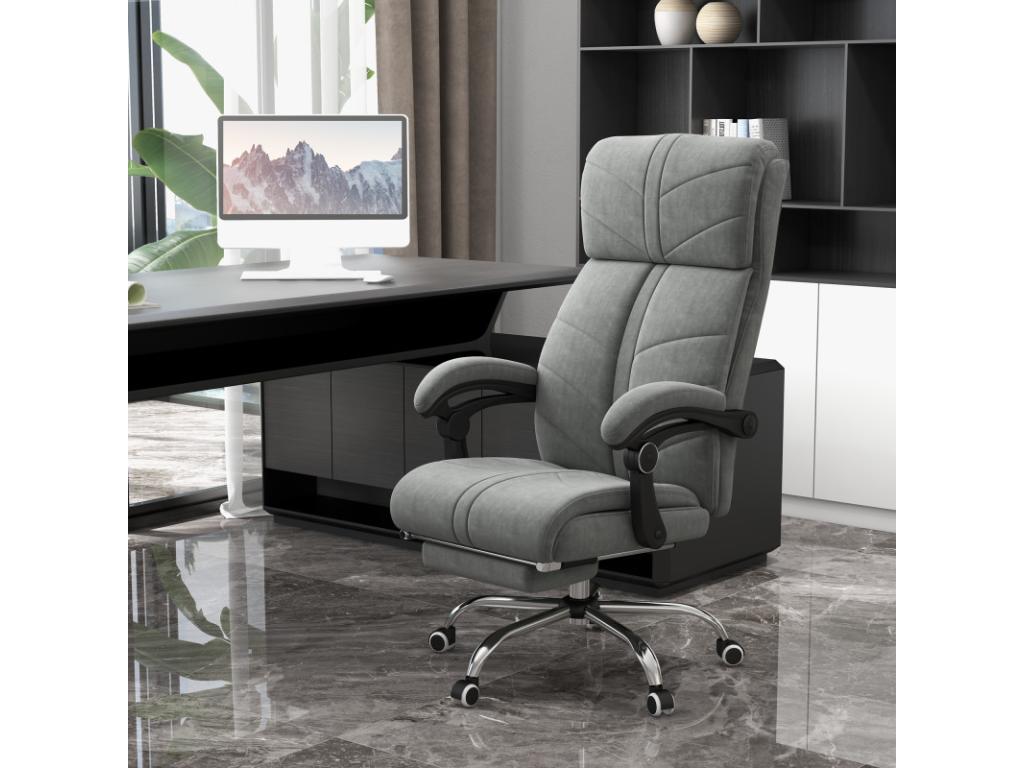 Bohometop heated and massaging office chair, grey, 06758HSTR