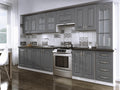 Complete 3.20m Bohometop grey kitchen with moldings 61108SIBH