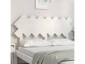 White headboard 141x3x80.5 cm Solid pine wood