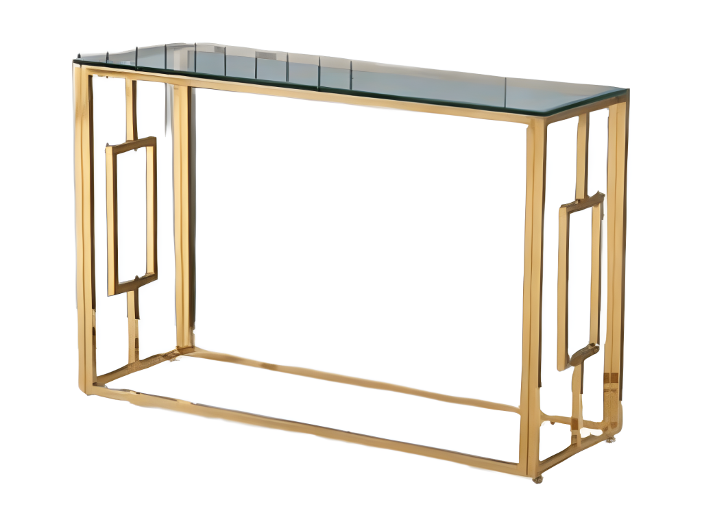 Bohometop console gold transparent 120x40x78 cm 29616ROSD