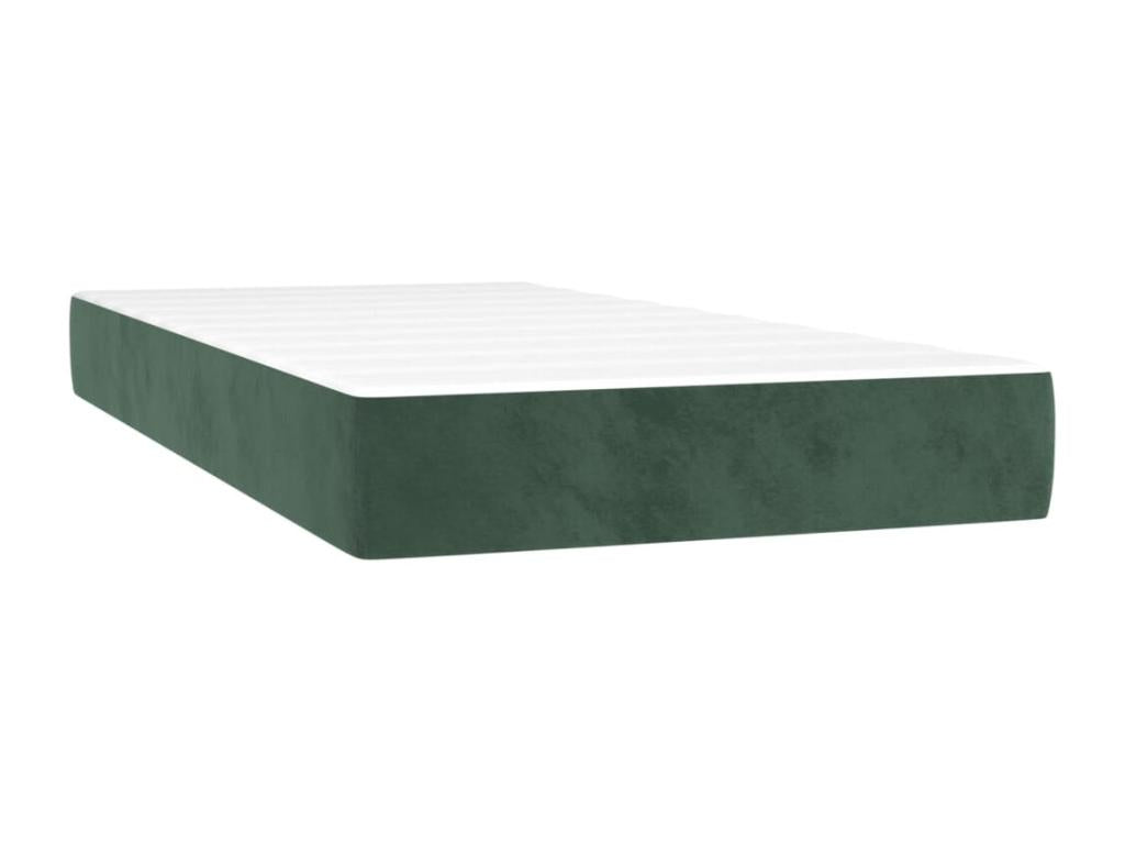 Bohometop bed base with mattress, dark green, 90x190 cm, 18579TGTJ