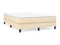 Cream bed frame without mattress, 140x200 cm, fabric, 85413BLHH