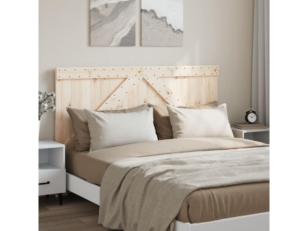 Headboard 160x104 cm solid pine wood 70768AQGB