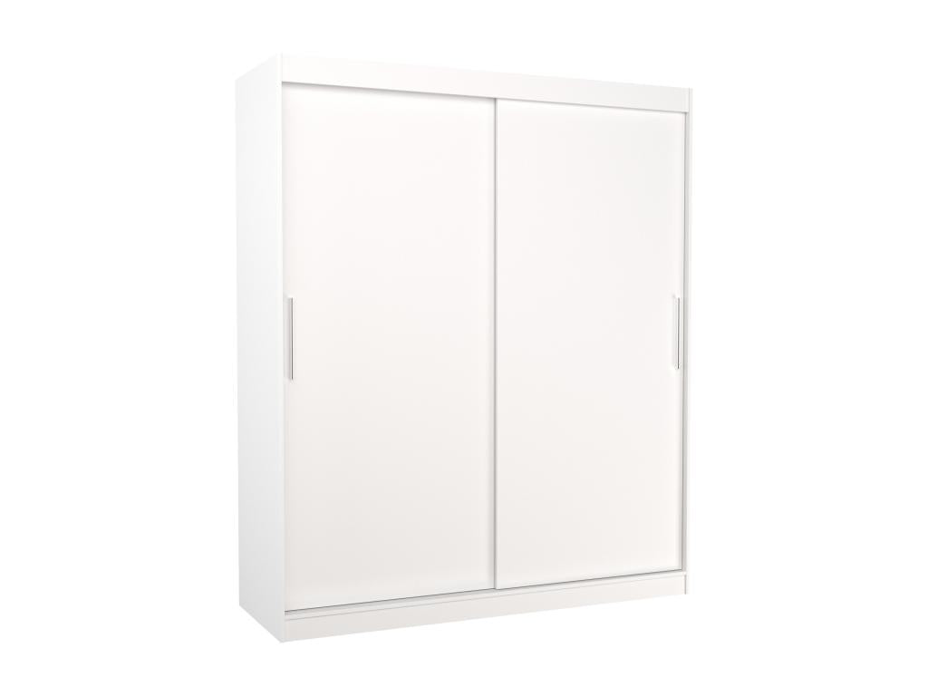 Bohometop 180cm White Bedroom Wardrobe with 2 Sliding Doors 86409ZICJ