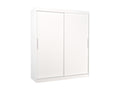 Bohometop 180cm White Bedroom Wardrobe with 2 Sliding Doors 86409ZICJ