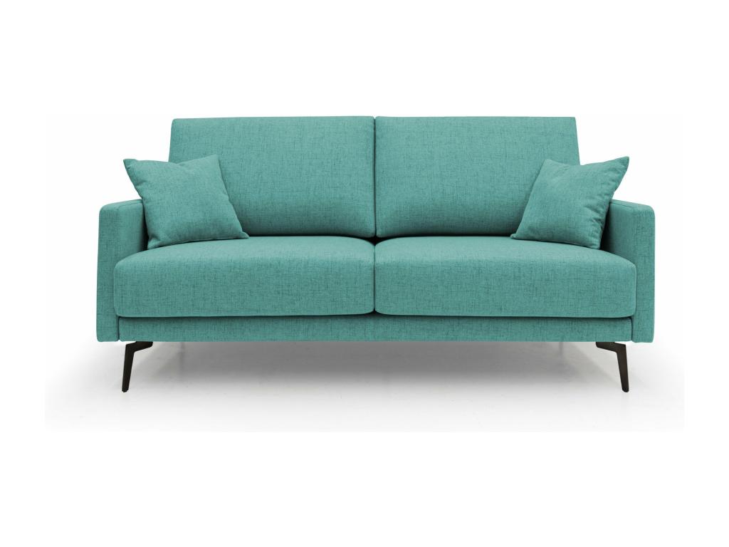 Bohometop Modern Sofa in Soft Waterproof Fabric T03 140 cm Aquamarine Green 62241HHUF