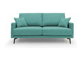 Bohometop Modern Sofa in Soft Waterproof Fabric T03 140 cm Aquamarine Green 62241HHUF