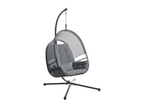 Bohometop Hanging Chair with Stand, Dark Grey Fabric 91292RWJZ