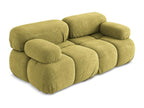 Modular 2-seater sofa in Chenille - lime green - Bohometop 55941NJZQ
