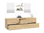 5-piece bathroom furniture set, engineered oak wood 03670BPPL
