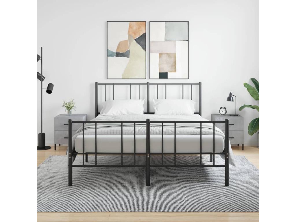 2-piece bedside tables, concrete grey, 40x35x47.5 cm, engineered wood, 89598CSBQ