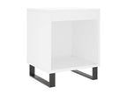 White bedside table 40x35x50 cm Engineered wood 06614RAUS