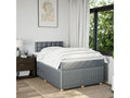 Delimoa bed base and light grey mattress 120x190 cm fabric 36399PWCS