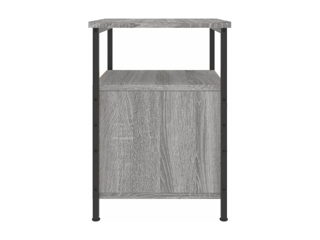 Bohometop 2-piece bedside tables, grey, 34x35.5x50 cm, engineered wood, 23117RHZF