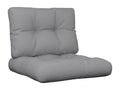 Pallet cushions, set of 2, grey fabric, 92728JGEA