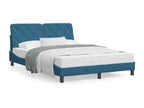 Bed frame with blue headboard 120x200 cm velvet 23364MGVW