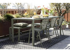 Delimoa - Set of 2 Metal Garden Chairs - Grey Green 71925AYDG