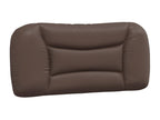 Bed with brown mattress 90x200 cm faux leather 09746BFLC