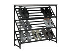 Bohometop grey shoe rack 90x30x85 engineered wood 96641WDOJ
