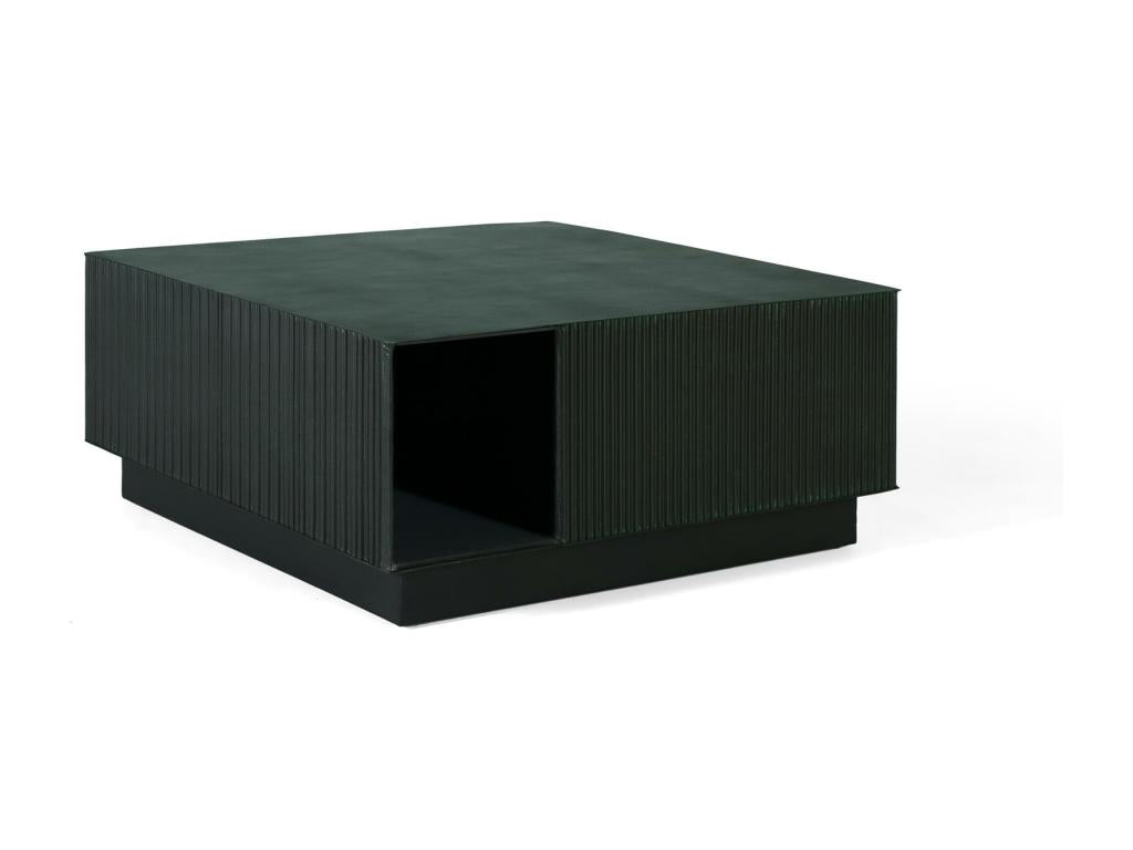 Metal coffee table with magazine rack