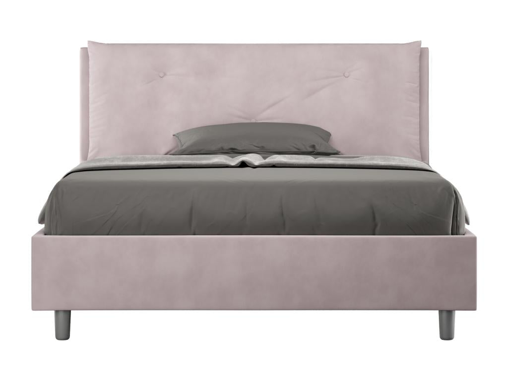 Bohometop Large 140x190cm Microfiber Upholstered Double Bed (No Slatted Base) 98631WTAJ