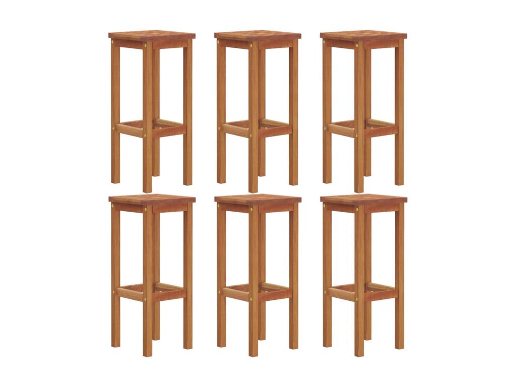 7-piece garden bar set, solid wood, Bohometop 2 66362BXHF