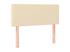 Cream Headboard 80x5x78/88 cm Fabric