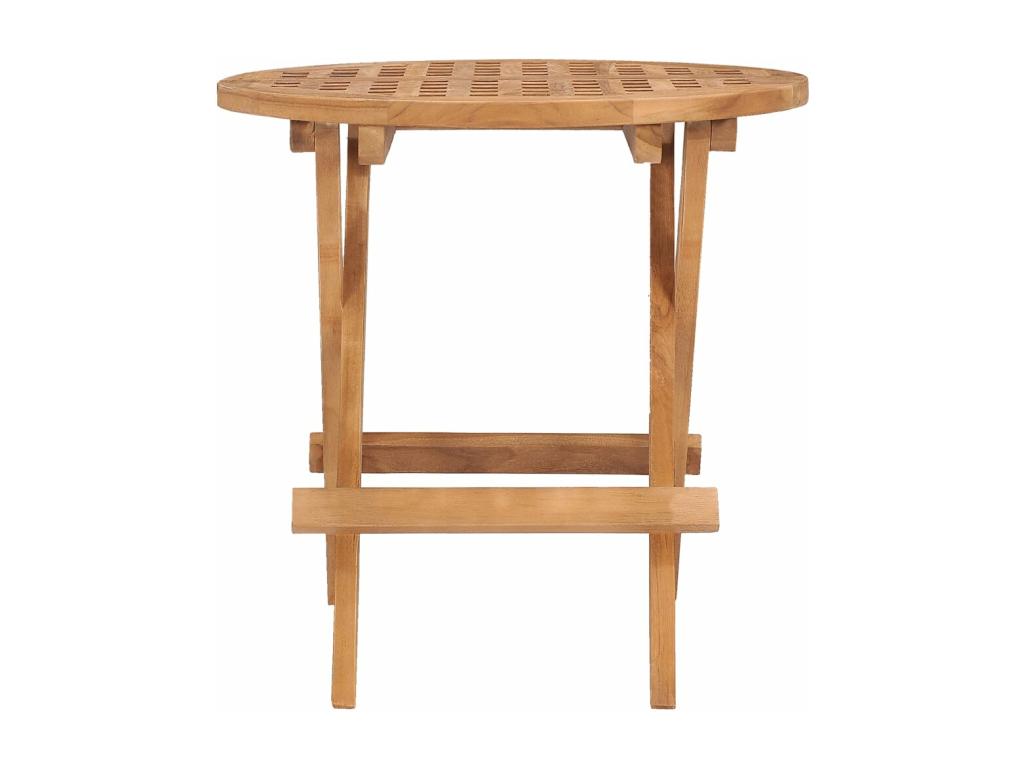 Folding garden table 50x50x50 cm Solid teak wood