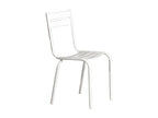 Homelumiere - Chair in bright white lacquered metal