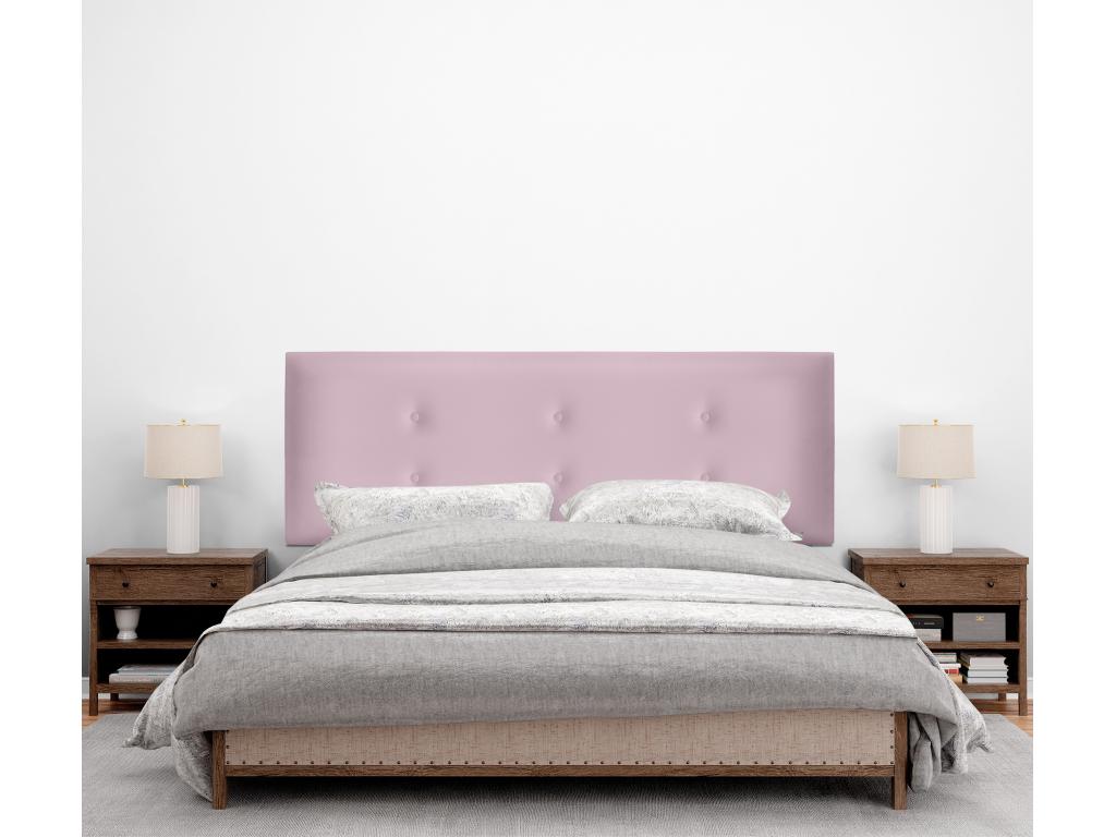 Homelumiere Faux Leather Headboard with 2 Buttons 160x105cm with Legs for 150/160 Beds - Pink