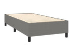 Bohometop bed base with mattress, dark grey, 80x200 cm, fabric, 27467XXMW