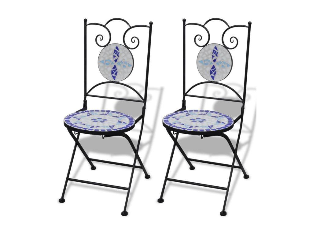 Bohometop 3-piece set of blue and white ceramic tiles 96613TEJE
