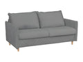 Bohometop 3-seater convertible sofa in luxury velvet, suitable for everyday use, grey, 65980TWGO