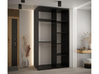Homelumiere 7 Sliding Door Wardrobe 235.2/140/60 2 Doors Black/White/Silver