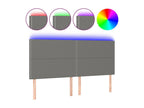 Dark Grey LED Headboard 180x5x118/128 cm Fabric 40947QAMK
