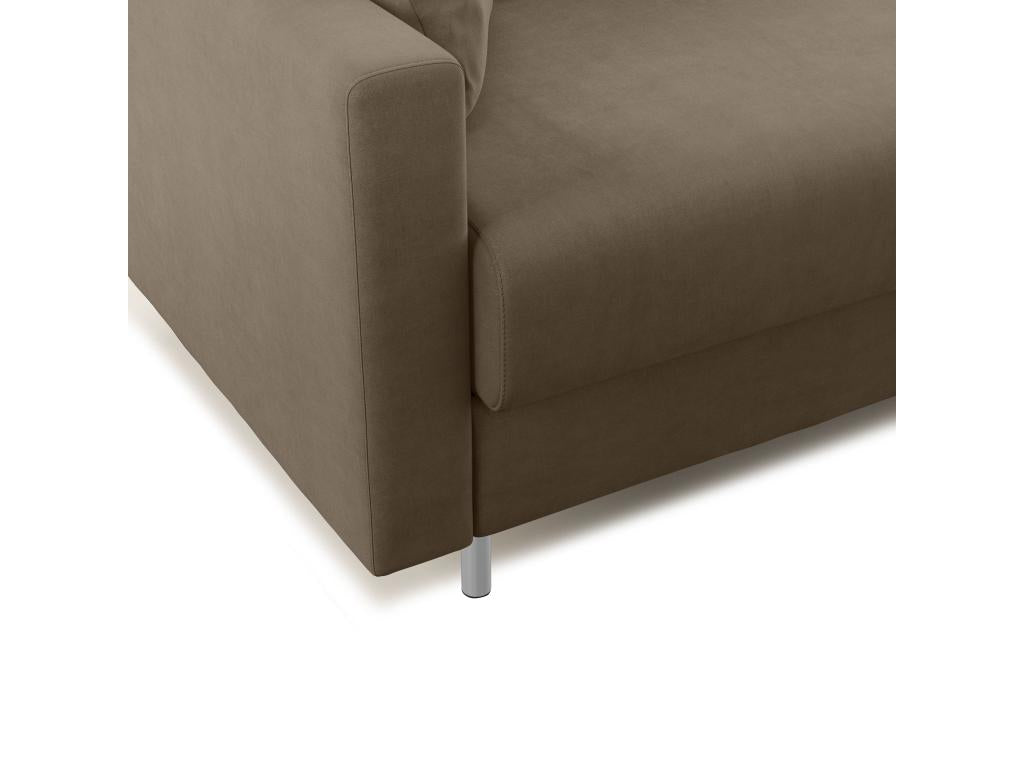 Bohometop Detachable Microfiber Convertible Sofa T11 168 cm Matte - 120x197 Brown 31599DVVF
