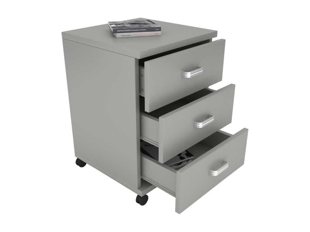 Bohometop Bohometop pedestal Side pedestal Bohometop desk pedestal Bohometop drawer Gray 35301BQED