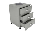 Bohometop Bohometop pedestal Side pedestal Bohometop desk pedestal Bohometop drawer Gray 35301BQED