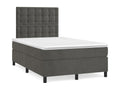 Bohometop bed base with dark grey LED mattress 120x190 cm 35474AUQJ