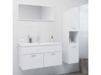 White Bathroom Furniture Set 14 17227DEEK
