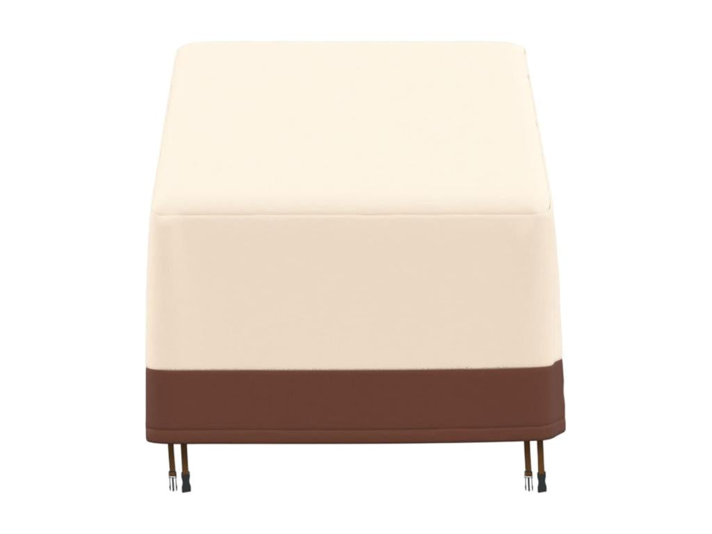 Bohometop beige garden chaise lounge cover 79x97x48/74 cm 600D 05868NMYJ