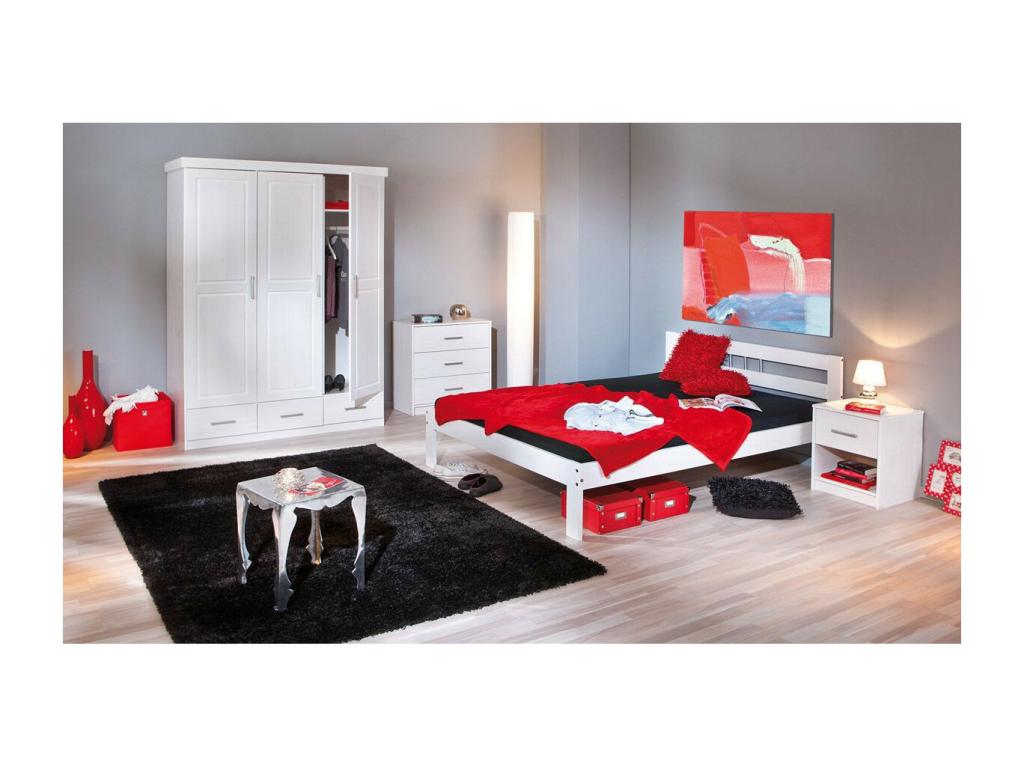 Homelumiere Solid Wood Children's Bed 90x200cm White