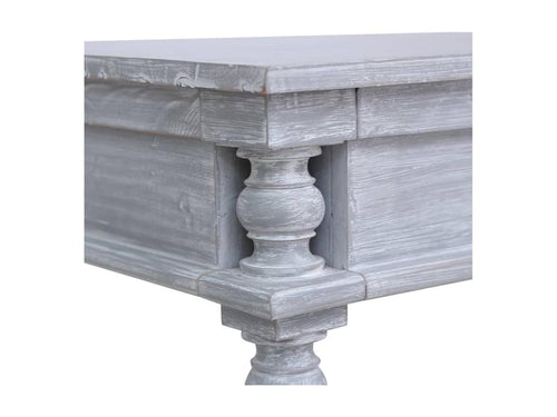 Desk 115x50x78 cm Solid mahogany wood 30334FFGU