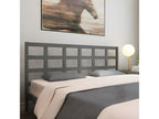 Grey Headboard 205.5x4x100 cm Solid Pine Wood