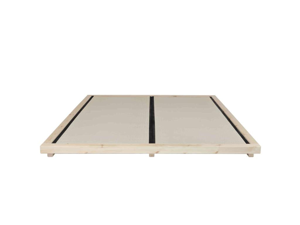 Bohometop Japanese-style bed in natural solid wood, 180x200 cm, tatami mat, 50493VQIO