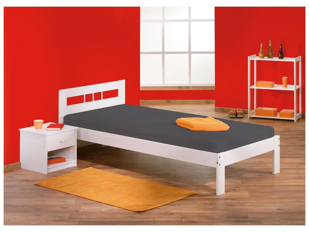 Homelumiere Solid Wood Children's Bed 90x200cm White