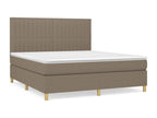 Upholstered bed base with Homelumiere mattress 180x200 cm Fabric